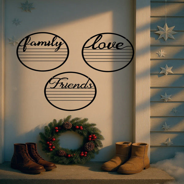 3-Piece Inspirational Round Wall Art Set