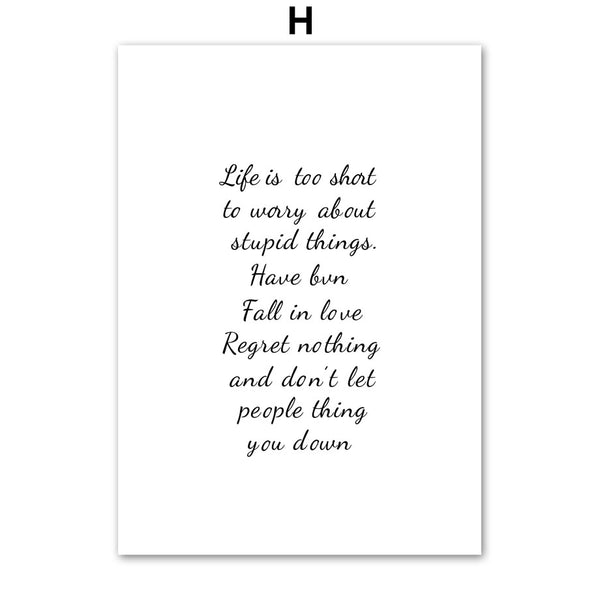 Tulips Abstract Roses Quote Wall Art Canvas