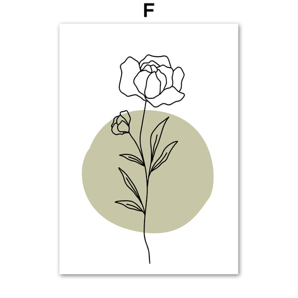 Tulips Abstract Roses Quote Wall Art Canvas