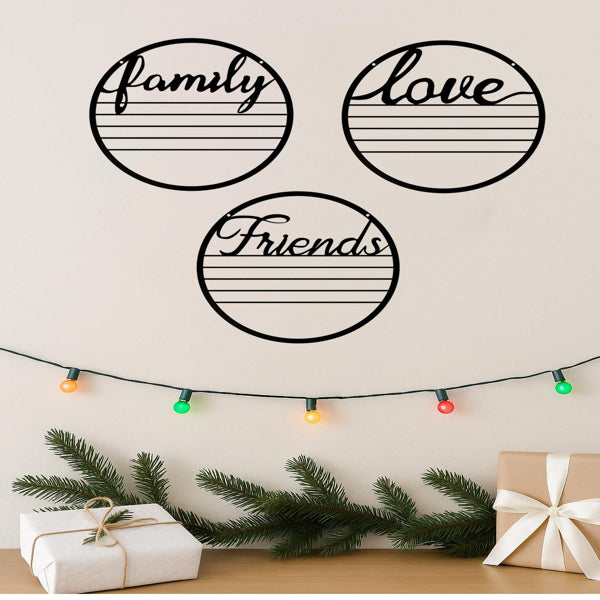 3-Piece Inspirational Round Wall Art Set