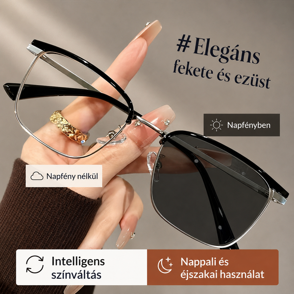 Új fotokromatikus, kék fényt blokkoló szemüveg