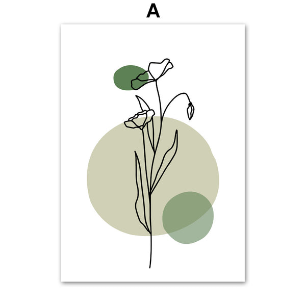 Tulips Abstract Roses Quote Wall Art Canvas